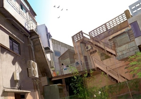 风格清新的动漫空间素材_一个人的世界