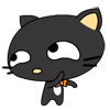 可爱搞笑的小黑猫QQ表情