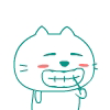 简单可爱的笨笨猫QQ表情