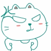 简单可爱的笨笨猫QQ表情