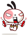 DoDo兔QQ表情之炸弹