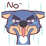 疲倦狼动漫表情包 可爱的疲倦狼微信表情