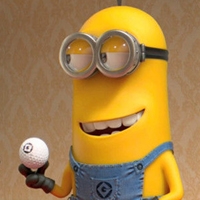 看到小黄人就开心.