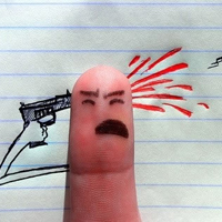 创意手指搞笑头像 有你在的世界里什么都不怕