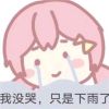 超级萌的很呆萌的微信表情 我没哭只是下雨了