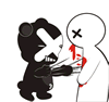 可爱调皮NONO熊QQ表情 动态搞怪QQ表情