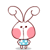 小白兔和草莓妹妹QQ表情 可爱动态QQ表情