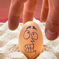 可爱搞笑的微信空间素材图片_鸡蛋也疯狂