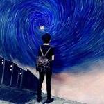 男生简单个性十足的微博头像 依偎着你心跳声如此频繁