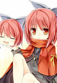 萌妹卡通微信皮肤大图 渐行渐远的距离