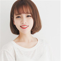 短发齐刘海女生头像小清新韩版 就算梦不完整