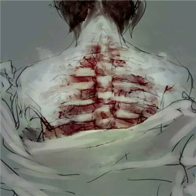 动漫头像男生冷酷嗜血重口味2022 恐怖的男生卡通动漫头像