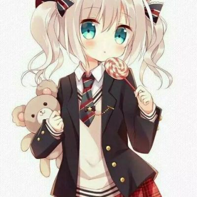 可爱的头像女生呆萌动漫 装傻是为了能逗你开心