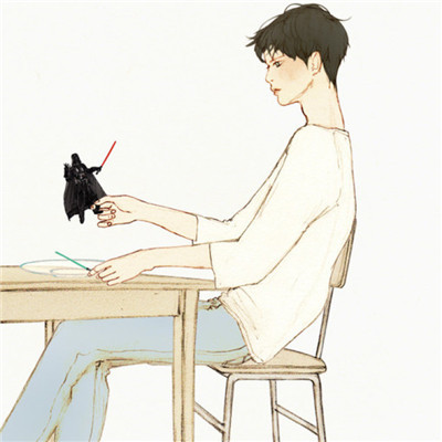 情侣头像唯美素描风格2022 如果能像你那样总有人赞美