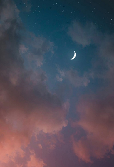 微信空间透明皮肤星空系列2022 举头望明月低头亲亲你