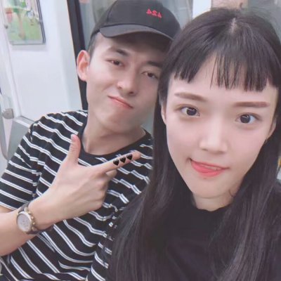 最火的个性情侣头像一对潮男潮女 欠下的情总是要还的