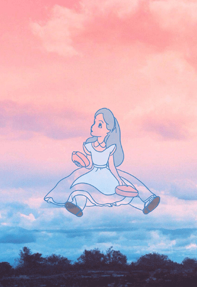 迪士尼公主天空自拍女生壁纸素材 并不是所有黑暗的地方都需要光明