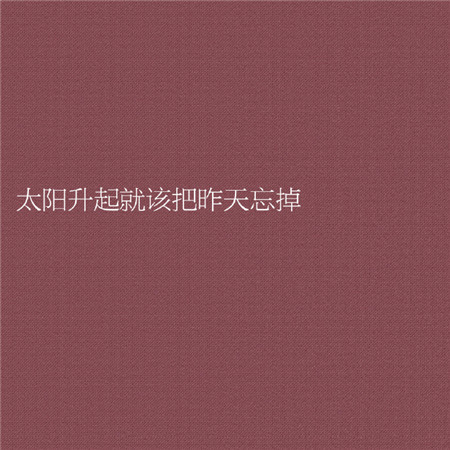 2023励志文字背景图温柔努力 太阳升起就该把昨天忘掉