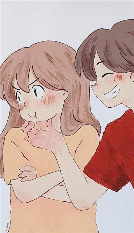 精选甜甜的爱情故事插画壁纸 暖心想让人谈恋爱的手机皮肤