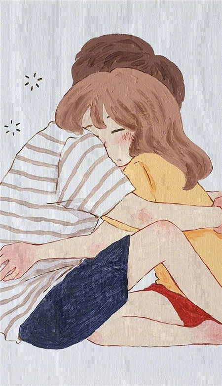 精选甜甜的爱情故事插画壁纸 暖心想让人谈恋爱的手机皮肤