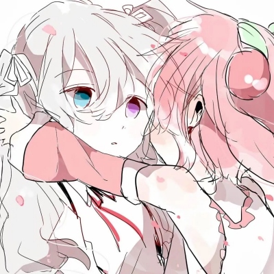 2023最新二次元卡通闺蜜头像一人一张 喜欢你就像星星会永远陪着月亮的那种喜欢