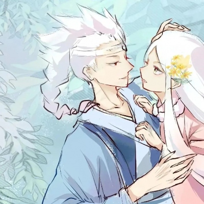 2023甜蜜双人的二次眼动漫情侣头像 有人要你排队有人为你留好位