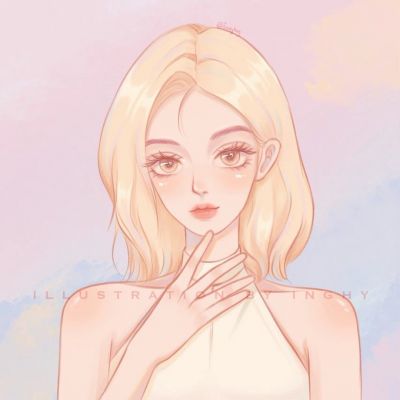 手绘可爱的个性头像大全2023 不能参与你的日子里也祝你熠熠生辉