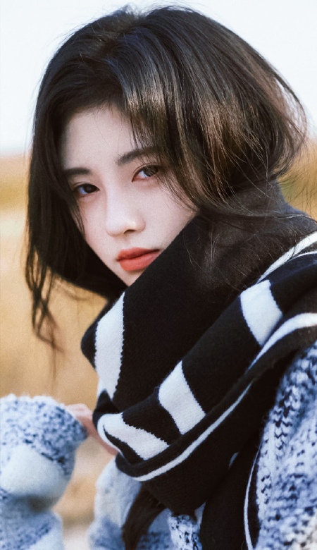 2023鞠婧t超级好看高清手机壁纸 2023朦胧氛围下连发丝都是风情