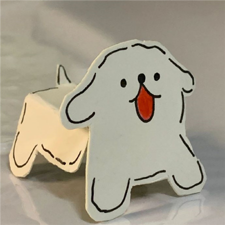 线条小狗制作教程图片 一学就会的手工制作流程