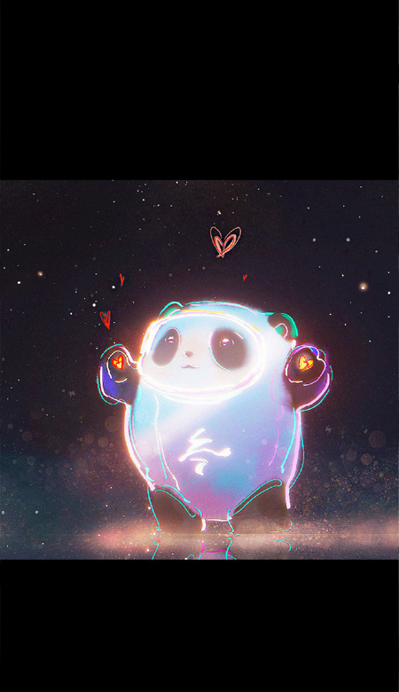 2023冬奥会冰墩墩壁纸全面屏超级可爱 属实被冰墩墩可爱到了