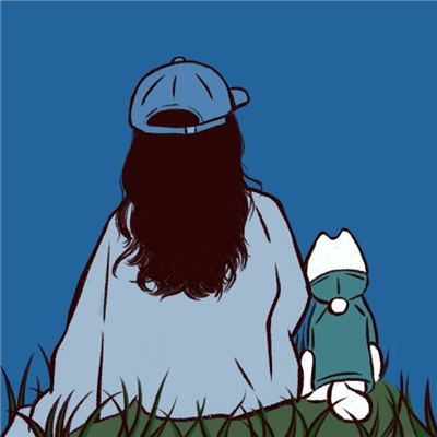 2023绝美蓝色简单又时髦的温柔头像 见一面吧在春夜浪漫的风里