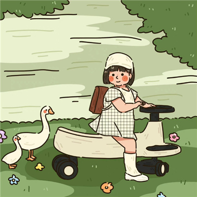 动漫闺蜜双人头像ins高级质感 我曾遇见一片光日落时还给了太阳