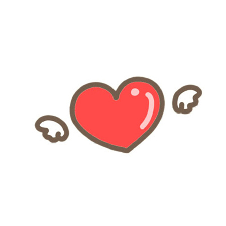 简约卡通爱心图片大全可爱 咕叽咕叽听到了吗想你的心都冒泡啦