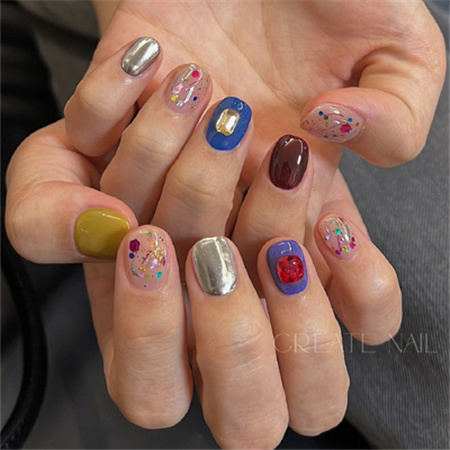 夏季专属多巴胺美甲款式 适合夏天做的美甲合集又增加啦