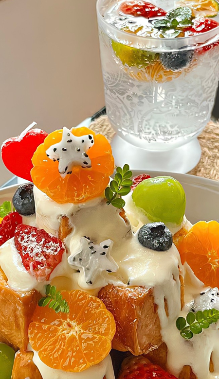 2024满屏食物的甜甜壁纸 想把甜味分享给你